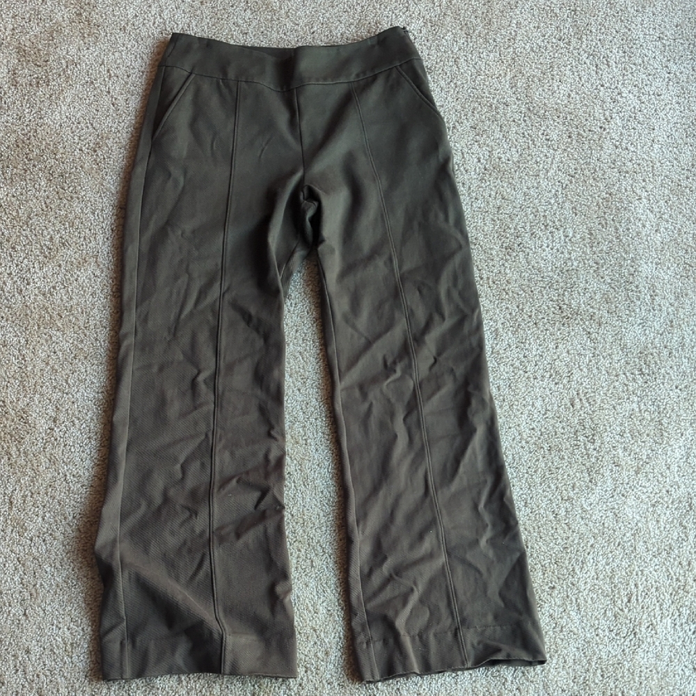 CAbi Dark Olive Flare Pants